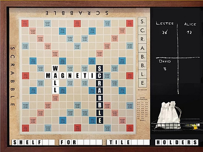 Wall Scrabble Board | Regencyfineart.com