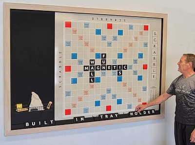 Large Scrabble Board for Wall | Regencyfineart.com wall scrabble board