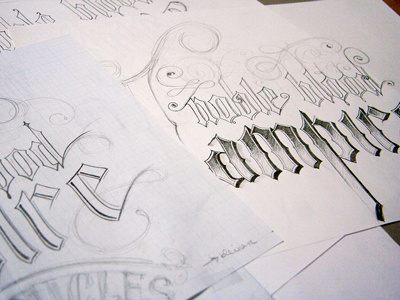 Noble Blood Vampire Chronicles. Tests. lettering typography