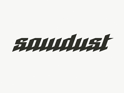 Sawdust logo logotype saw sawdust timber