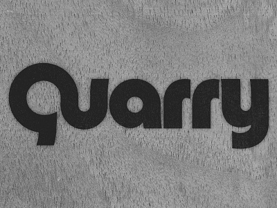 Introducing Quarry Partners bold branding incubator logo startup typographic