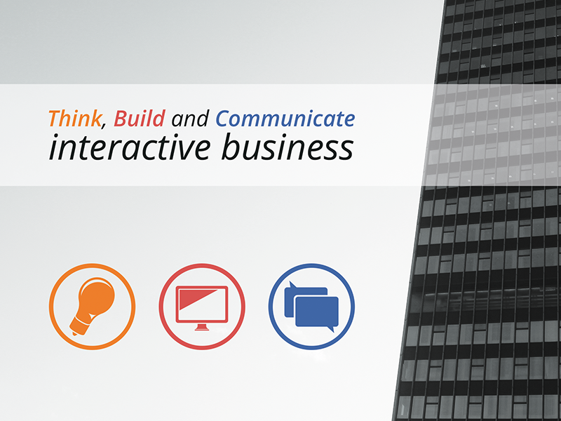Brochure brochure interactive business skyscraper think build communicate