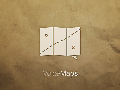Voice Maps Logo app logo map navigation vocal voice