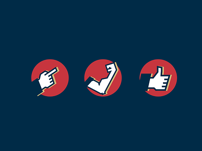 Hands Icons Set design flat icon ui vector
