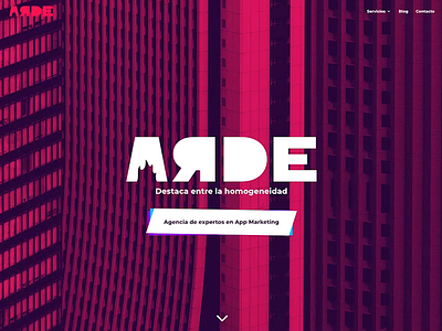 ARDE - App Marketing Agency Website animation arde burn burnt css3 fire flat flat design fuego web design webdesign website