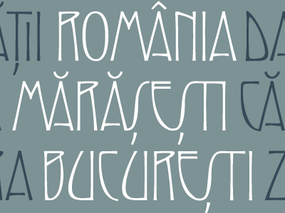 Custom Ligatures for Gradl art nouveau jugendstil ligatures typeface
