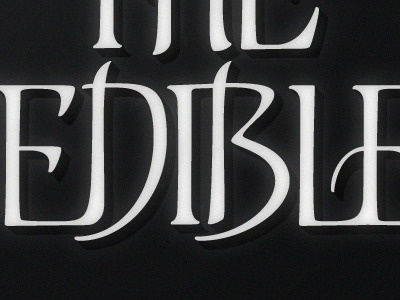 Film Noir ‘The Inedibles’ Title custom typography film film noir noir title typography