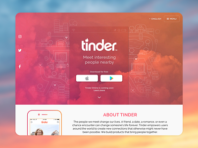 Concept  Design for Tinder