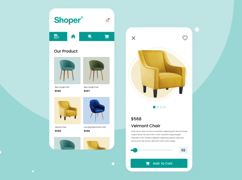 Shoper E commerce app UI Design by Samiul Islam on Dribbble