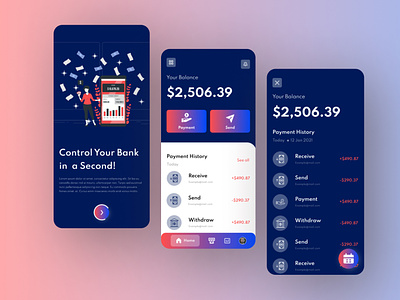 Banking  Mobile App Ui Design.