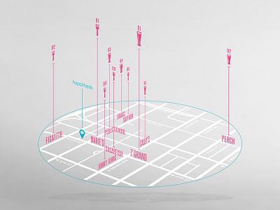 Grub & Pub angeles beer downtown food graphicdesign illustrator infographic la los map office