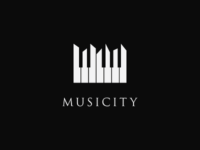 Musicity branding city design flat graphic design icon illustration logo minimal music musicity vector