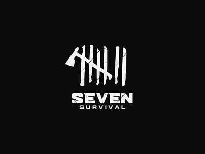 Seven Survival branding design flat graphic design icon logo minimal seven seven survival survival typography vector