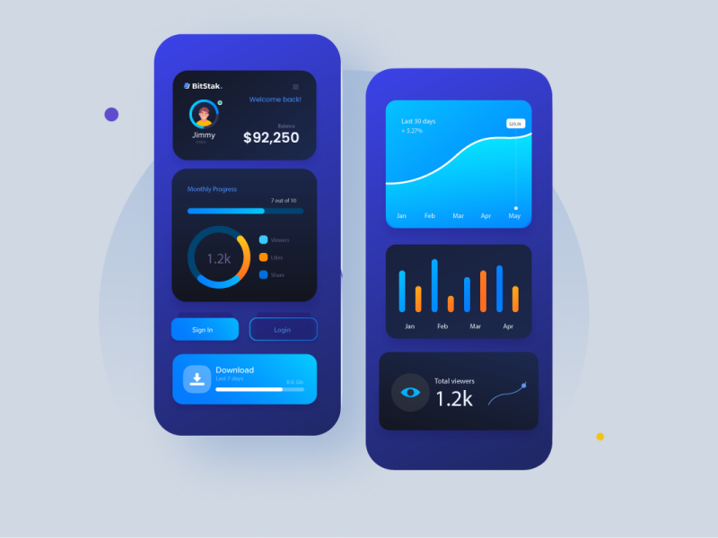 Finance Mobile App Design by AYMEN on Dribbble