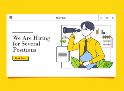 Daily Jobs - Job Seeker Landing Page Website