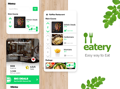 Eatery - Food Delivery Service mobile app mobile ui ui