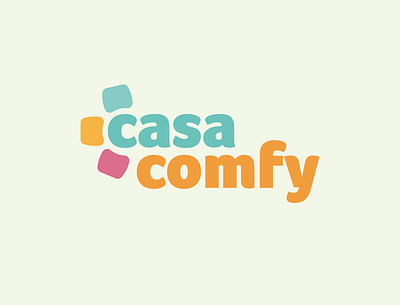 CasaComfy Logo Design branding design flat graphic design icon illustrator logo minimal vector web
