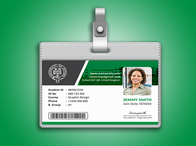 ID card design ad baggage banners employee id flyer design id badge id card id card design id card template identity identity branding identity design illustrator poster student id card vector