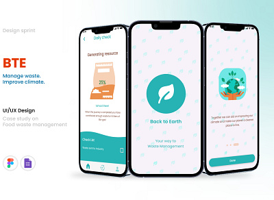 Case study on food waste management app case study design sprint earth food waste ui ux waste management