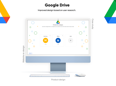 Web case study and redesign of Google Drive case study ui ux ux research web case study wireframes