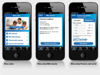 Mobile app Vattenfall