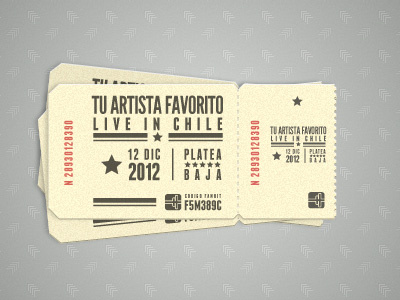 Tickets illustration league gothic tickets