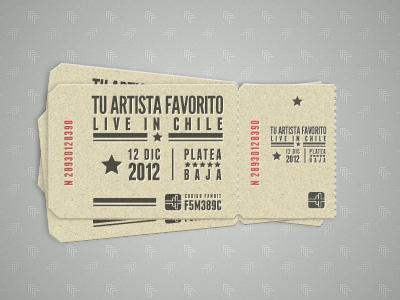 Tickets 2 illustration league gothic tickets