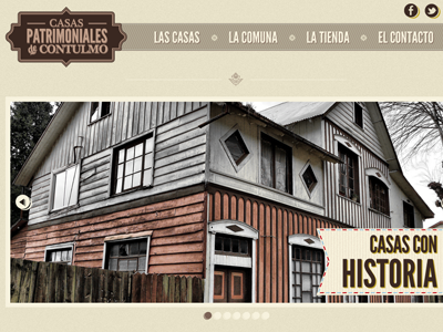 Casas Patrimoniales de Contulmo Web (Header) traditional website