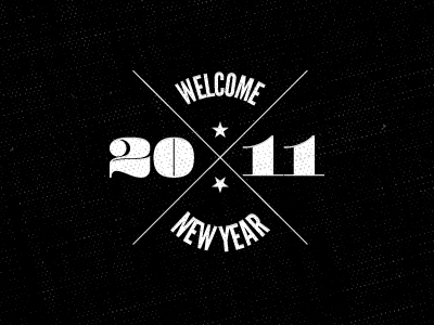 2011 2011 new year typography