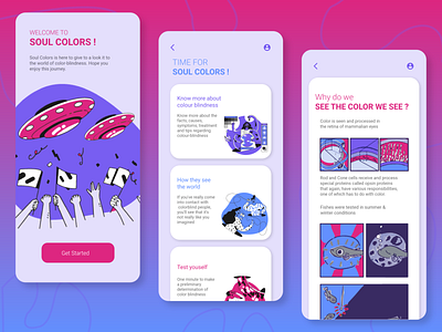 Color blindness app ui