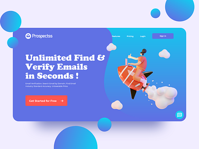 Landing page UI design