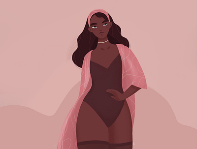 Pink 2d art color design designer girl girls illustration illustrator illustrator art pink