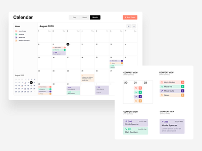 Calendar UI Daily - 001 design ui ux