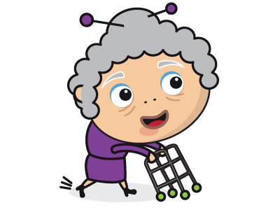 faster emoticon fast granny icon lango messaging