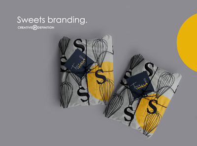 Tae & Cookies brand identity branding logo design packaging design sweets branding