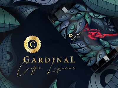 Coffee Liqueur Identity & Packaging unveils exotic origin.