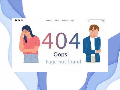 404 page 404page dailyui day8 design ui web