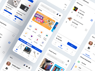 eCommerce UI Kit ecommerce app mobile app design mobile application ui ui kit design uiux