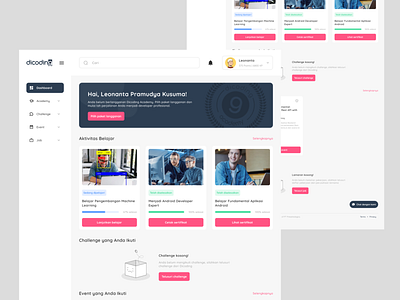 Dicoding Dashboard Redesign