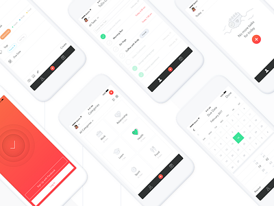 ToDo App clean colourful fresh gradient ios minimal sketch todo ui ux