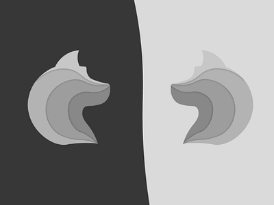 Wolf dog logo