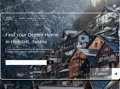 Real Estate Landing page design landing page real estate ui ux web design