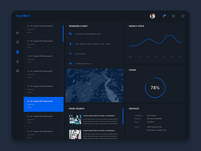 Web Dashboard UI/UX