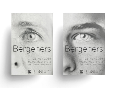 Bergeners exhibition posters design minimal poster typogaphy