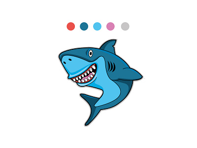 shark illustration drawn illustration vector