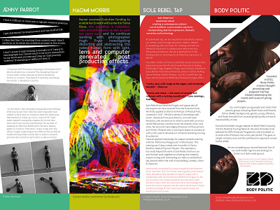Dance brochure pages branding brochure design brochure layout