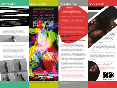 Dance brochure pages