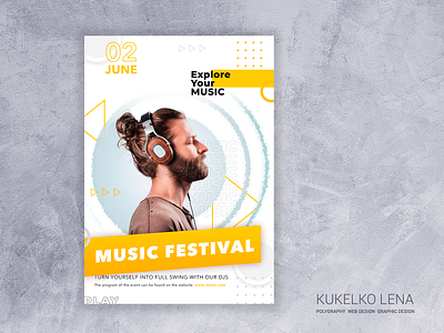 Music festival flyer