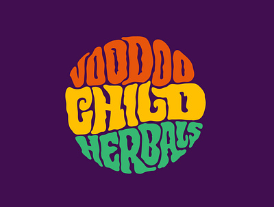 Voodoo Child Herbals clientwork custom lettering digitalart hand drawn handlettering herbal herbal products itsjerryokolo logo designer logodesign logotype procreate typography voodoo
