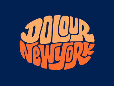 Dolour New York clientwork clothing design hand drawn handlettering illustration itsjerryokolo jerryokolo logo logotype designer newyork procreate shopify typography